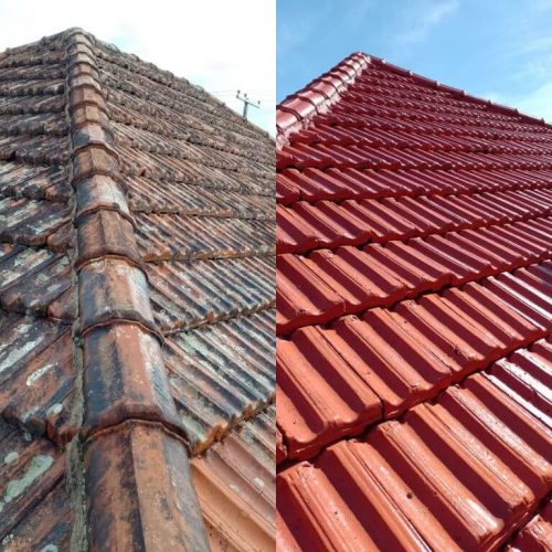 pintura de telhado; limpeza de telhado;